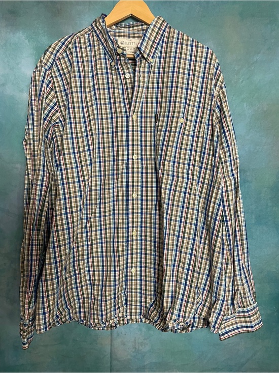beretta Other - Brixton Men's Blue Multi-Check Button-Down Dress Shirt